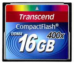 Карта памяти Compact Flash 16Gb Transcend CF 400x