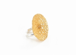 HONEY BOARD RING SILVER