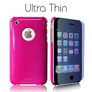 чехол Ultra Thin High Gloss Hot Pink для iphone 3G