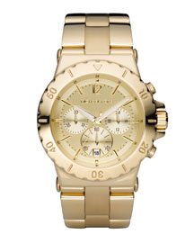 MICHAEL KORS Chronograph Watch, Shiny Golden