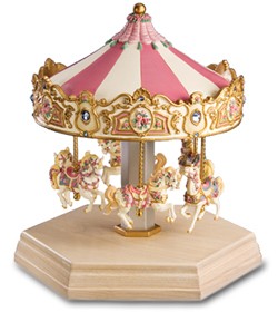 Victorian Rose 6 Horse Merry Go Round