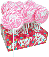 Pink & White Swirl 1.5-Ounce Whirly Pop