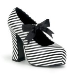 Striped Platform Pumps Shoes Demonia Gothic Lolita Punk