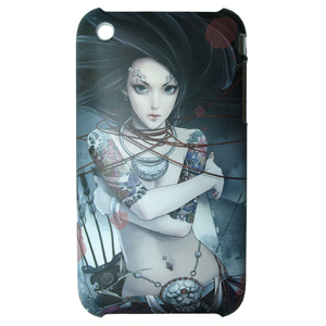 Чехол для IPhone 3Gs в китайском стиле UMatte Tatto Girl