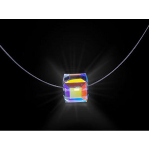 ThinkGeek :: Crystal Cube Firejewel Necklace