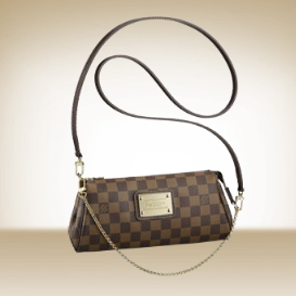 Louis Vuitton Damier Ebene Canvas Eva Clutch