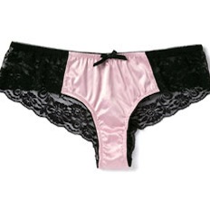 accessorize satin brazilian thong