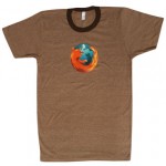 Brown Firefox Ringer T-Shirt - Small