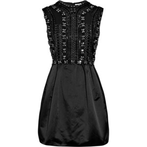 Miu Miu Silk-blend embroidered mini dress