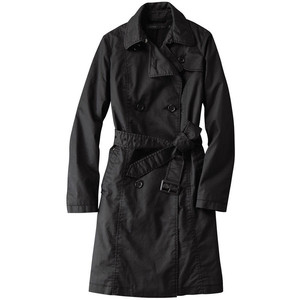 Coated Cloth Trench Coat