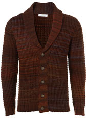 Rust Tonal Chunky Cardigan