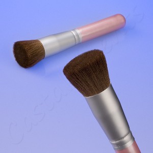 Pink Flat Top Bronzer Buffer Brush