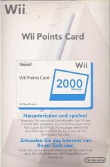 Points Card 2000 (Wii) для Nintendo Wii