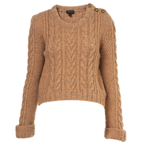 Knitted Short Cable Jumper