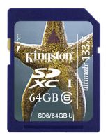 SDHC карта Kingston SD6/64GB-U