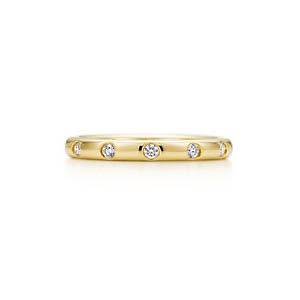 Tiffany Bezet band ring (gold)