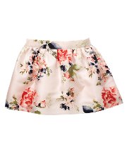 Floral Silk Skirt