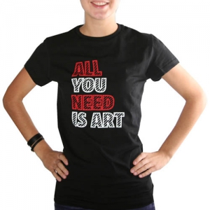 Футболка "All you need is art"