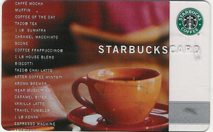 карта Starbucks