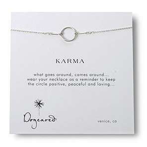 Dogeared 925 Sterling Silver Karma Necklace