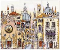 Venice Palazzo Triptych by Michael Powell