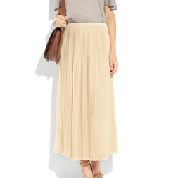 sandro jarod pleated chiffon skirt