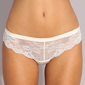 calvin klein white comfort lace thong