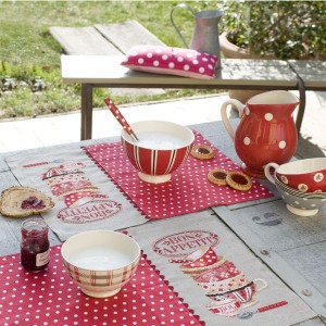 LINEN "BON APP&#201;TIT" TABLE MATS