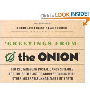 Amazon.com: Greetings from The Onion: 100 Rectangular Postal Cards Suitable For ... (9780811872195): Editors of the Onion: Books