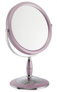 Famego 5x Magnification Stunning Lilac Standing Mirror - 5807