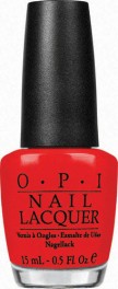 красный лак opi