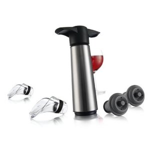 Vacu Vin Stainless Steel Wine Saver Gift Set: Kitchen & Dining