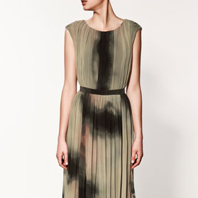 draped zara dress