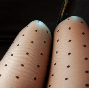 Polka dot tights