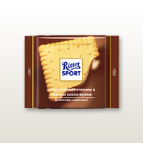 Ritter Sport с печенькой