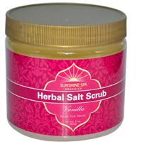 Sunshine Spa, Organics, Herbal Salt Scrub, Vanilla, 23 oz (652 g)