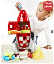 HappyLand Light and Sound Lift Off Rocket