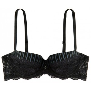 Black lace bra