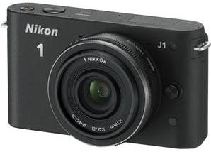 Цифровой фотоаппарат Nikon 1 J1 или V1 Kit (10 mm F2.8 VR) Black