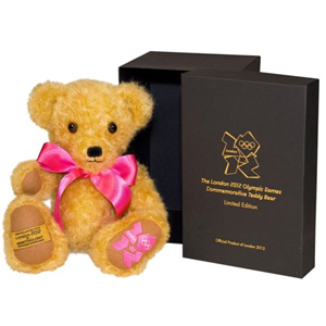 Мишка Merrythought Ltd "London Olympic Games 2012 Commemorative Bear Pink"