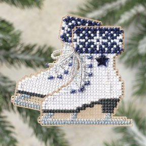 Ice Skates - Cross Stitch Kit by Mill Hill