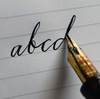 pretty cursive writing