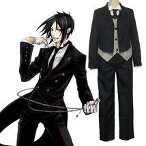 Black Butler Kuroshitsuji Sebastian Cosplay Costume