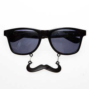 Black Handlebar Sun Staches