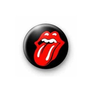 THE ROLLING STONES LOGO Pinback Button 1.25" Pin / Badge