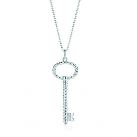 Tiffany Keys  twist oval key pendant