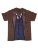 Mens The Red & The Black Fitted T-Shirt in Coal, Size: Large, Color: Brown