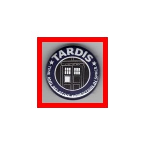 Doctor Who Tardis 1 Inch Button Dr