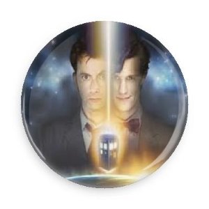 Doctor Who 10 and 11 Regeneration 1.5 Inch Pinback Button