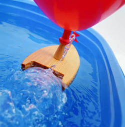 Ballon Boot Schiff Dampfer